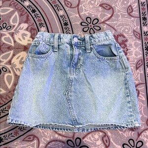 Girls Jean skirt elastic waist Denim Mini skirt